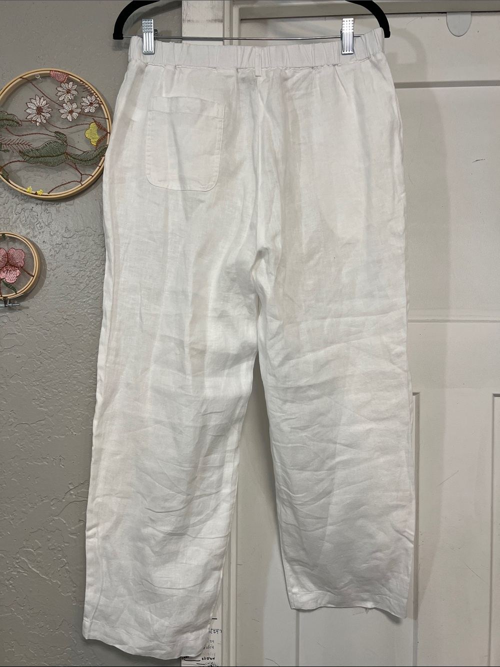 QUINCE 100% EUROPEAN LINEN WOMENS PANTS SIZE MEDIUM NEW WITHOUT TAGS - Picture 5 of 16